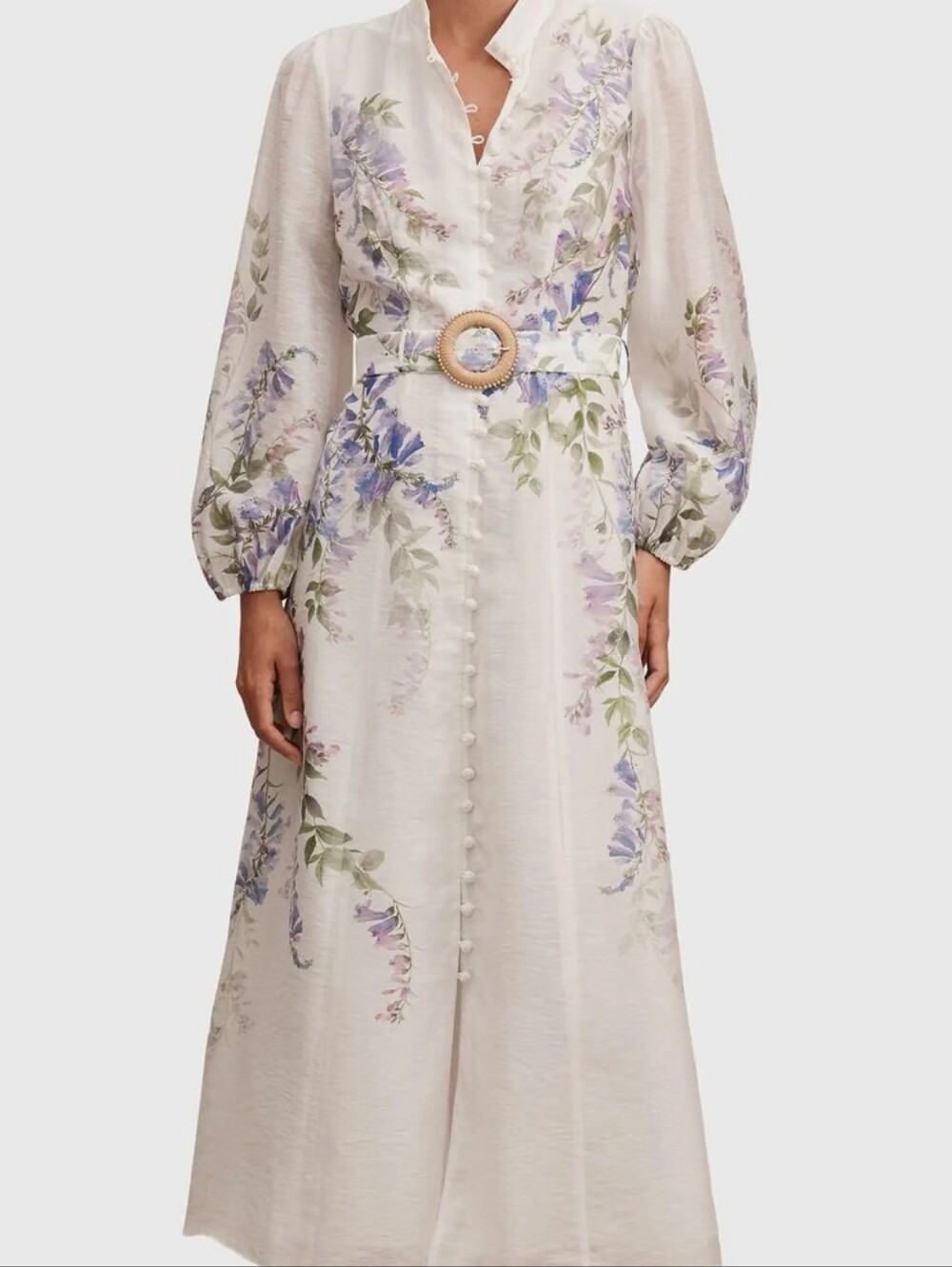 New...Ever New Sheridan Placement Print Long Sleeve Maxi Dress.. Size 8
